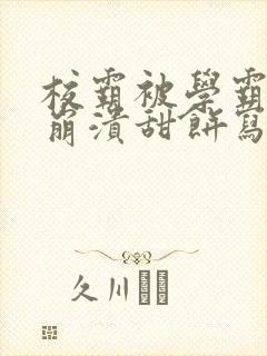 校霸被学霸玩到崩溃甜饼写手