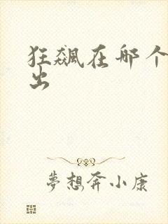 狂飙在哪个台播出