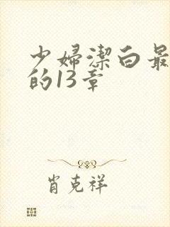 少妇洁白最刺激的13章