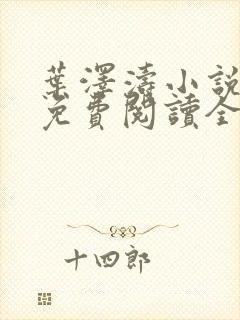 叶泽涛小说全文免费阅读全文