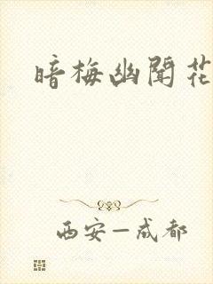 暗梅幽闻花