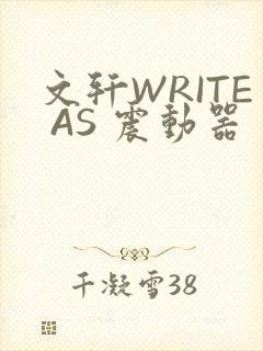 文轩WRITE AS 震动器