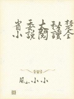 省委大秘楚东恒小说阅读全文