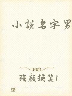 小说名字男生