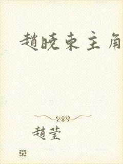 赵晓东主角小说