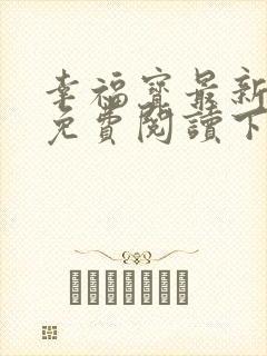 幸福宝最新章节免费阅读下载