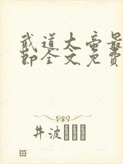 武道大帝最新章节全文免费阅读