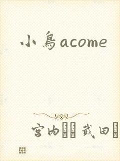 小鸟acome