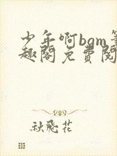 少年啊bgm笔趣阁免费阅读全文下载