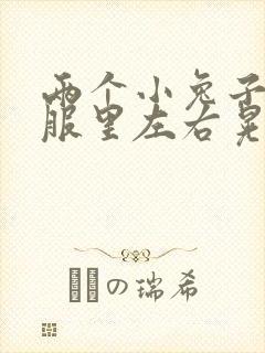 两个小兔子在衣服里左右晃