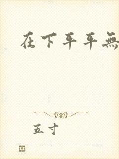 在下平平无奇