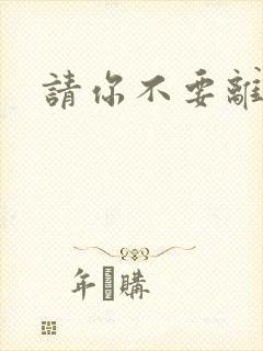 请你不要离开我