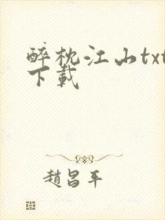 醉枕江山txt下载