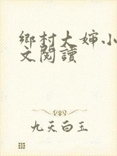 乡村大婶小说全文阅读