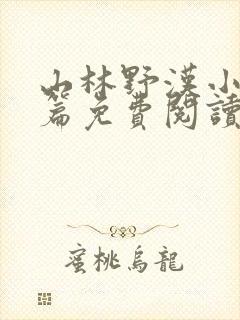 山林野汉小说全篇免费阅读