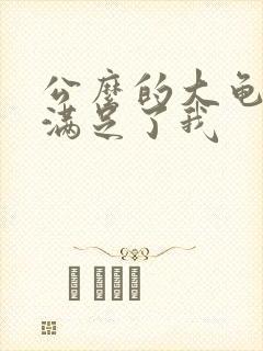 公么的大龟强大满足了我