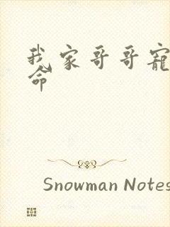 我家哥哥宠妹如命