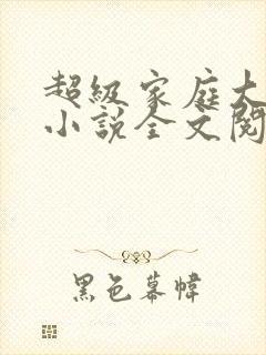 超级家庭大杂烩小说全文阅读