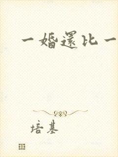 一婚还比一婚高