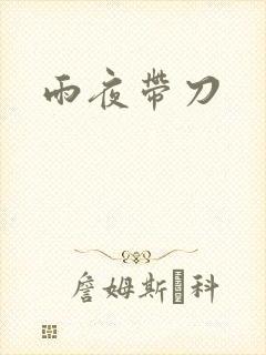 雨夜带刀