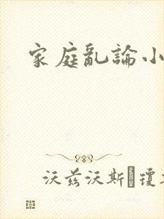 家庭乱论小说