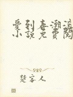 爱到春潮滚滚来小说免费阅读