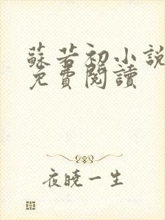 苏若初小说全文免费阅读