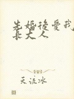 先婚后爱我的市长大人