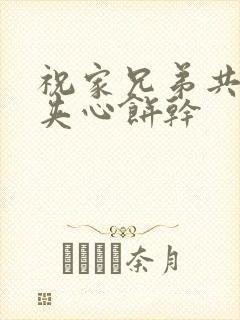 祝家兄弟共享后夹心饼干