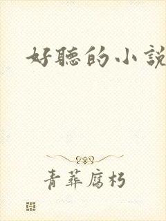 好听的小说名字