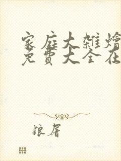 家庭大杂烩小说免费大全在线阅读