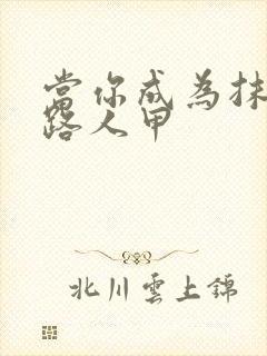 当你成为抹布文路人甲