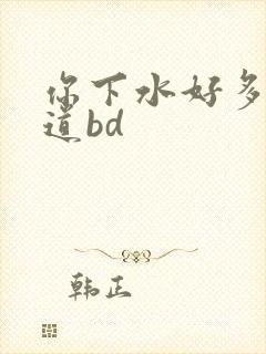 你下水好多下水道bd