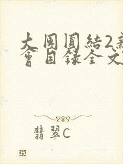 大团圆结2亲情会目录全文阅读视频