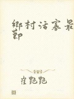 乡村活寡最新章节