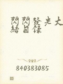 闪闪发光大团圆结目录