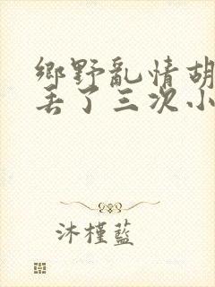 乡野乱情胡秀英丢了三次小说