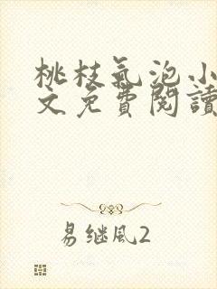 桃枝气泡小说全文免费阅读