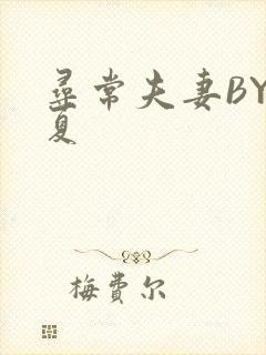 寻常夫妻BY写夏