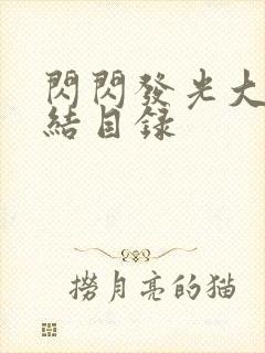 闪闪发光大团圆结目录