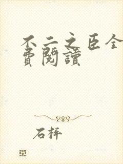 不二之臣全文免费阅读