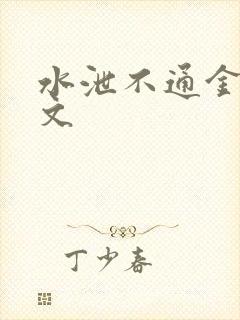 水泄不通金银原文