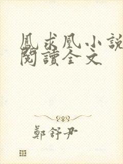 凤求凰小说免费阅读全文