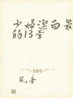 少妇洁白最刺激的13章