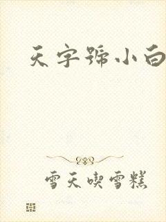 天字号小白脸