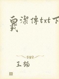 白洁传txt下载