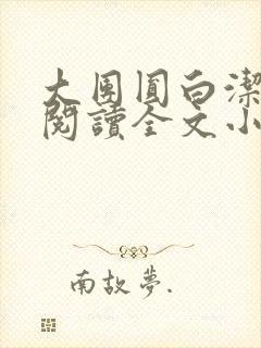 大团圆白洁免费阅读全文小说