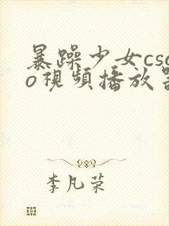 暴躁少女csgo视频播放器推荐