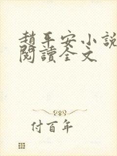 赵平安小说免费阅读全文