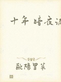 十年 暗夜流光